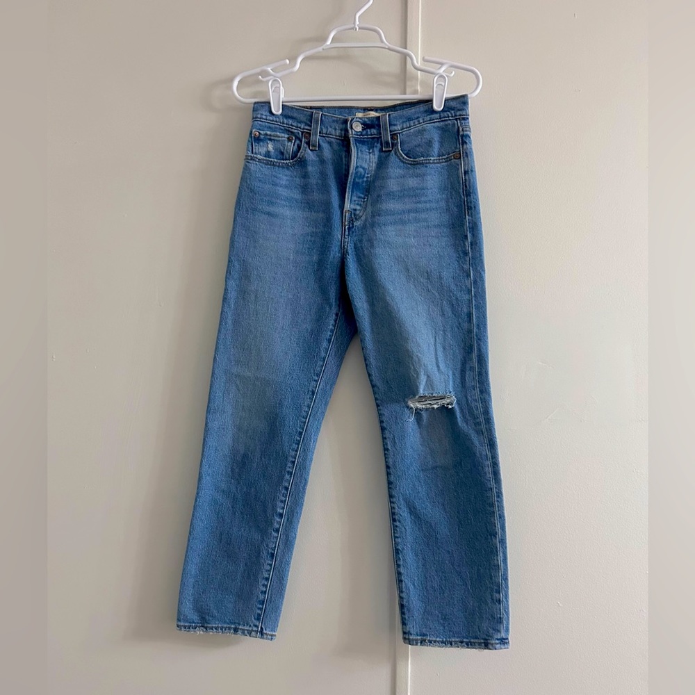 NWOT) Levi’s wedgie straight high rise cropped jeans